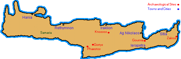 Crete Navigation Map
